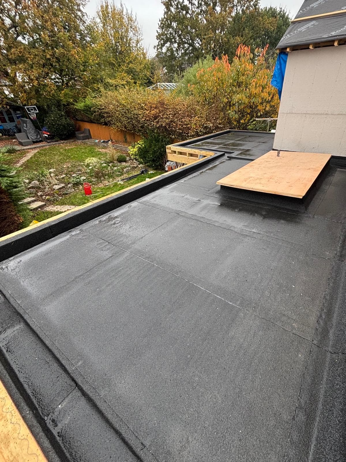 Extension Flat Roof — 3 Layer Felt — Manor Road, Chigwell, Essex