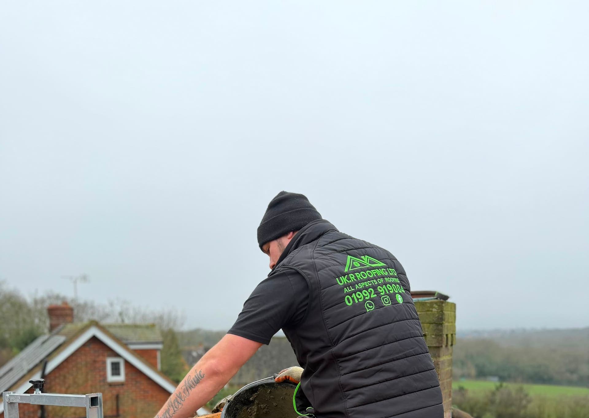 UKR Roofing Ltd specialist carrying out pitched roof work in Essex